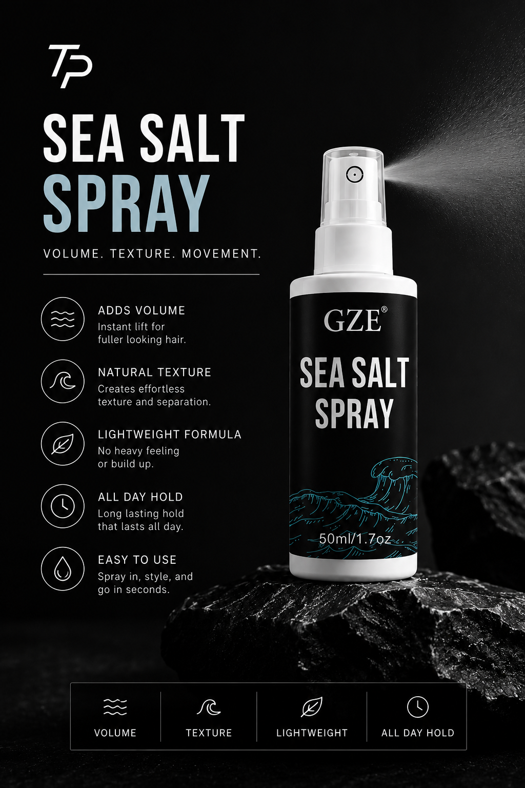 Sea Salt Spray for Men | Texture Boost Formula
